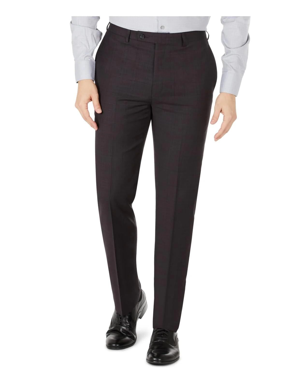 Calvin Klein Мужские шерстяные брюки Jerome Slim Fit Фиолетовый 3232 9090₽