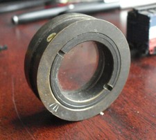 Unknown Vintage 1 1/2" Wide 5/8 Tall Brass Lens LOOK