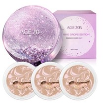 Age 20's Essence Cover Pact Shining Drop Limited Edition 1 Case 3 Refills