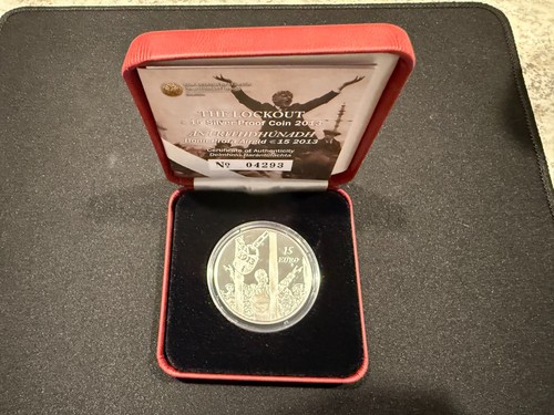 Ireland The Lockout - €15 Euro Silver Proof Coin - Box and COA
