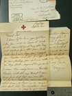 2 WW II Era Letters Red Cross Letterhead & W/Passed by Examiner Censor Mark Env. — photo 2