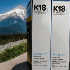 K18 AstroLift Repairative Volume Spray / 4 oz Lot Of 2