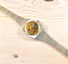 Vintage Vulcain Ladies Skeleton Watch Hand Winding Silver - 24mm