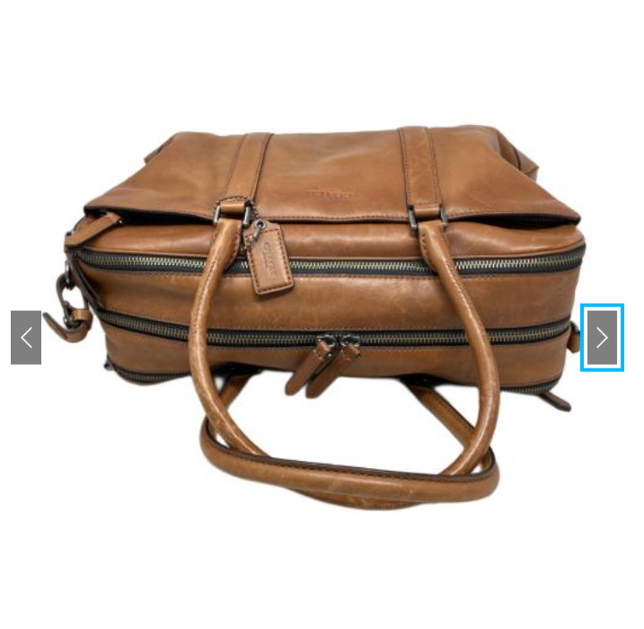 COACH Metropolitan Slim Brief Leather Bag - Vintage Brown RRP $500 image 6