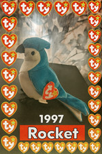 TY Beanie Baby  Rocket  Blue Jay   Born in 1997 - Retired