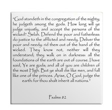 Fridge Magnet Psalms Chapter 82 English TEHILLIM Old Testament Holy Bible Torah