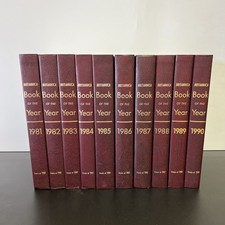 ENCYCLOPAEDIA BRITANNICA Book of the Year Set 1981-1990 All Events of the 80s
