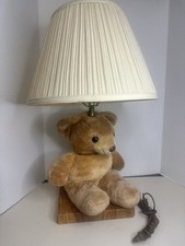 Vtg California Stuffed Toys Plush Bear Lamp Mama  Baby ADI Lamps Nursery 20"