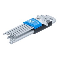 Bgs WinkelschlüSsel-Satz T-Profil (FüR Tx) Mit Kugelkopf T10 - T50 9-Tlg.