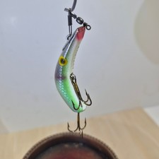 Vintage Kautzky Lazy Ike Fishing Lure KL-14 Shad Green Scale with Original Box