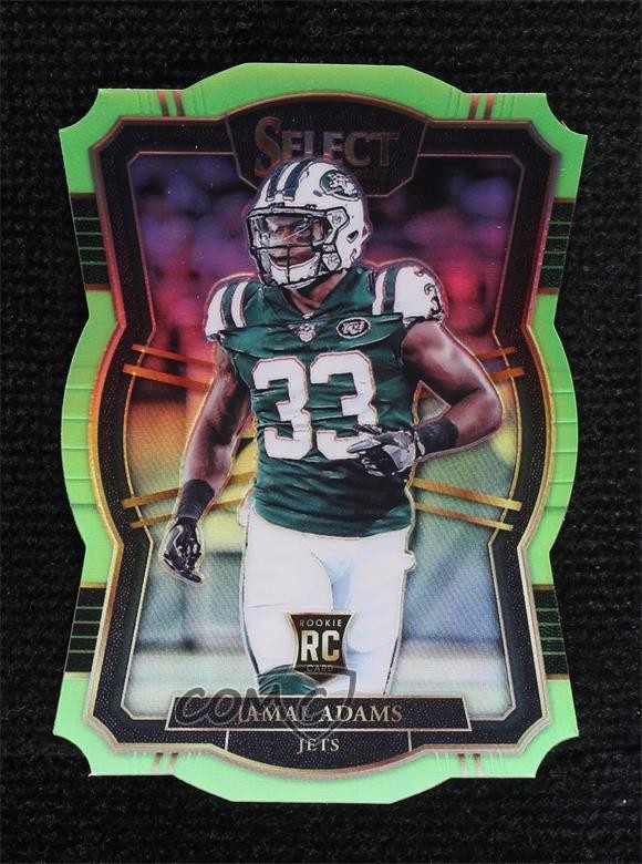 2017 Panini Select Premier Level Die-Cut Neon Green Prizm 2/49 Jamal Adams 0w4w