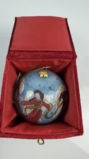 Pier 1 Imports 2001 Li Bien Hand-painted Glass Christmas Ornament