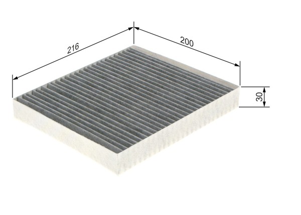Innenraumfilter Bosch 1 987 435 592 Aktivkohlefilter FüR Nissan Z50 Trail T30 2-image