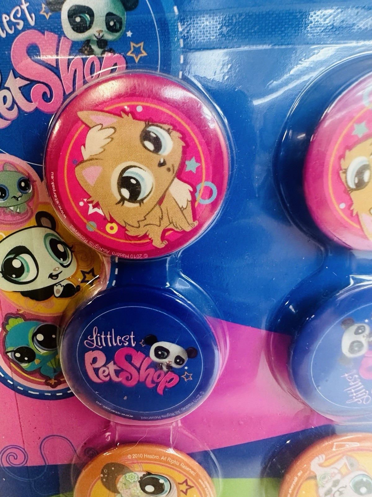 LITTLEST PET SHOP 6 x Safety Pin Backed Badges Pins - LPS merch Rare HTF