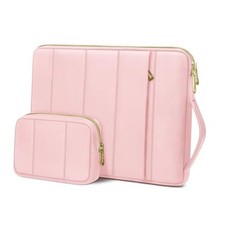 13-14 inch Laptop Case Puffy Laptop Sleeve Compatible with 13.3 inch Pink