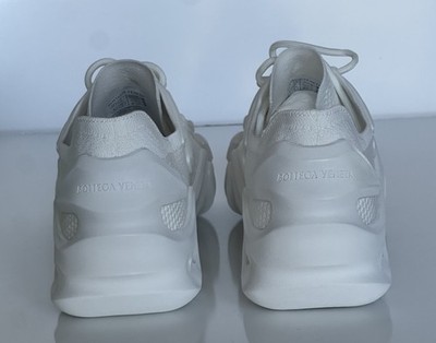 Bottega Veneta Men's Tech Knit White Flex Sneakers 9 US (42 Eu