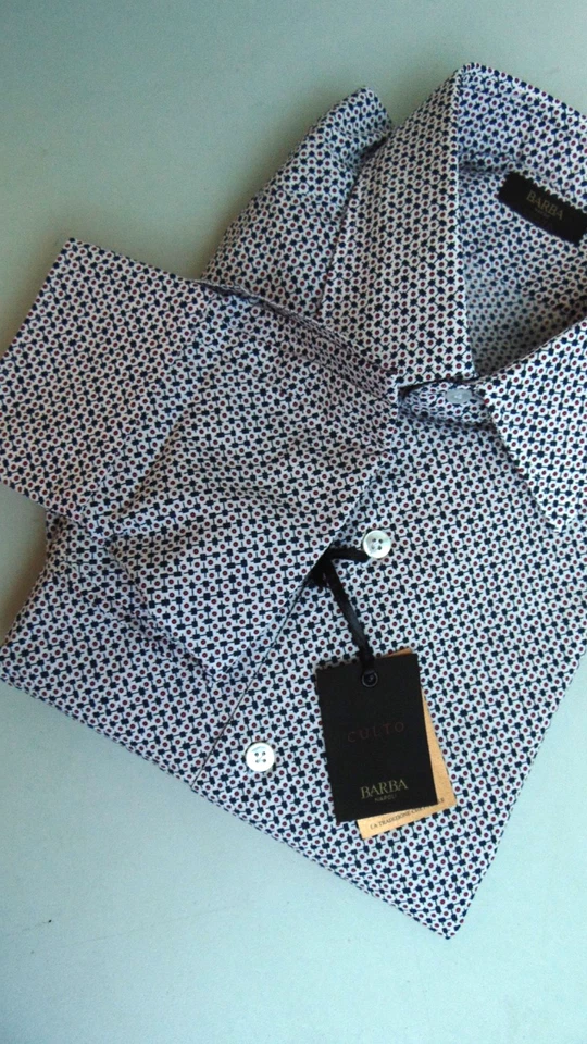 BARBA NAPOLI SARTORIA 1°LINEA CAMICIA 41 250,00  CART.  COTONE 74Pi SìA - Immagine 4 di 4