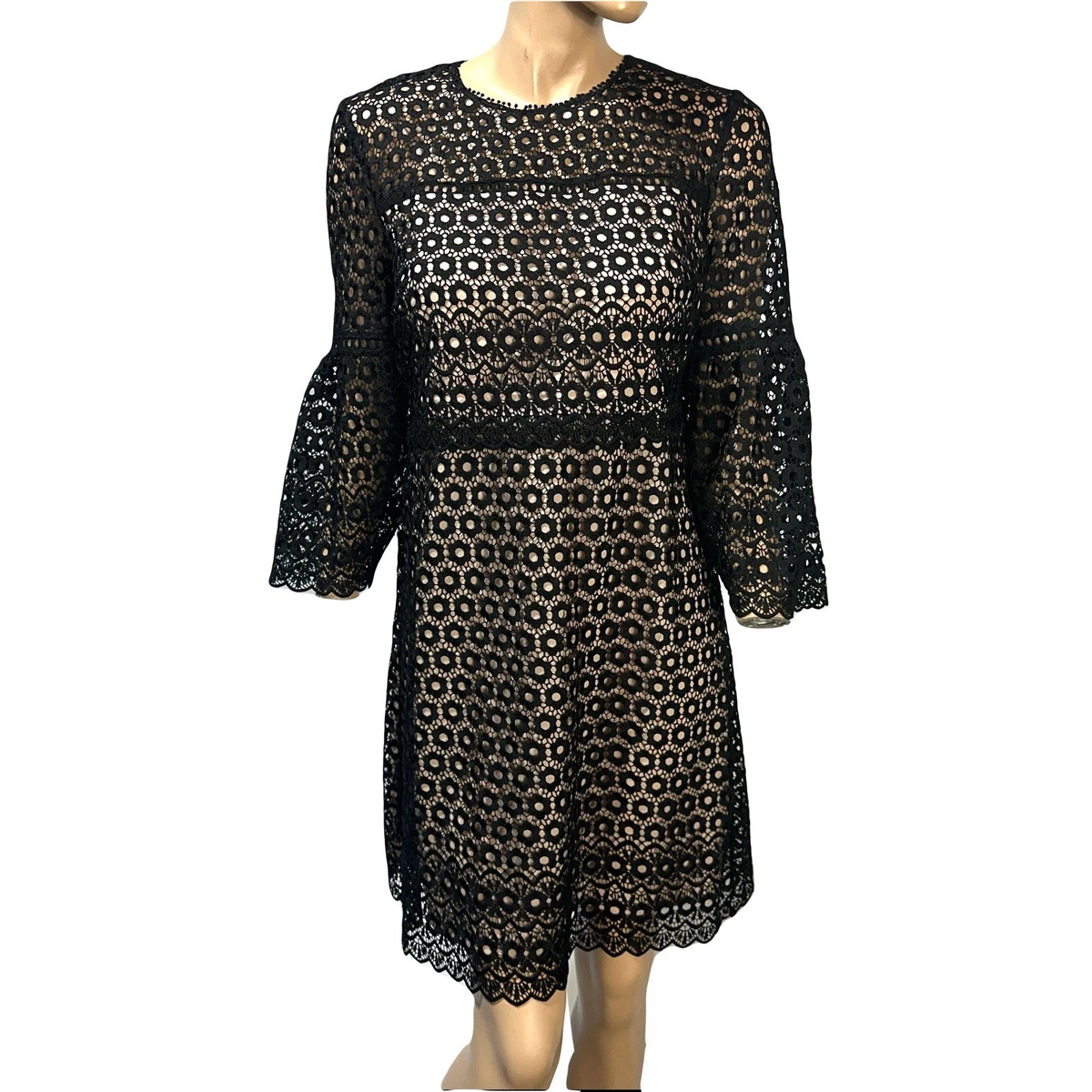 j crew black lace dress J. Crew Black Lace Dress, Like New, Size 10 Tall