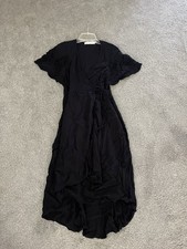 WOMENS BLACK WRAPAROUND DRESS - ASTR THE LABEL SIZE M - PARTY COCKTAIL BUSINESS