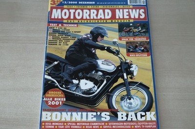 5) Motorrad News 12/2000 - Tips für Honda GL 1500 Go