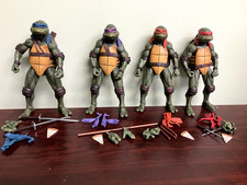 TMNT 1990 NECA Movie Figures Complete Leonardo Raphael Donatello Michelangelo