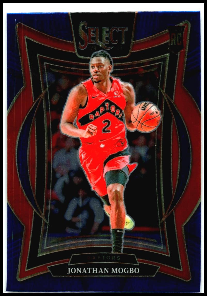 2024-25 Panini Select Blue #87 Jonathan Mogbo Rookie Toronto