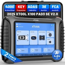 USED XTOOL X100 PAD3 SE V2.0 Bi-Directional Diagnostic Tool IMMO Key Programmer