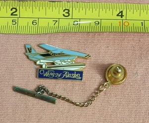 Wings Of Alaska Floatplane Seaplane Glacier Tour Souvenir Lapel Pin