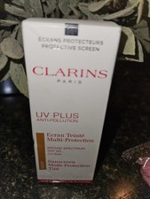 Clarins UV Plus Multi Protection DEEP sunscreen Spf 50 Tinted Oil Free New