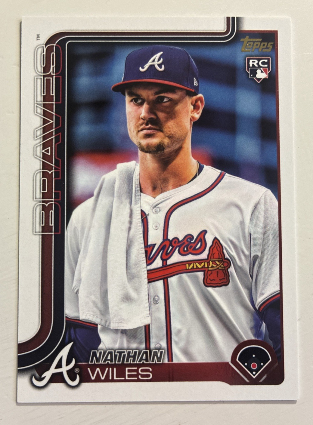 2025 Topps Update - Nathan Wiles #US216 Golden Mirror Image Variations Braves