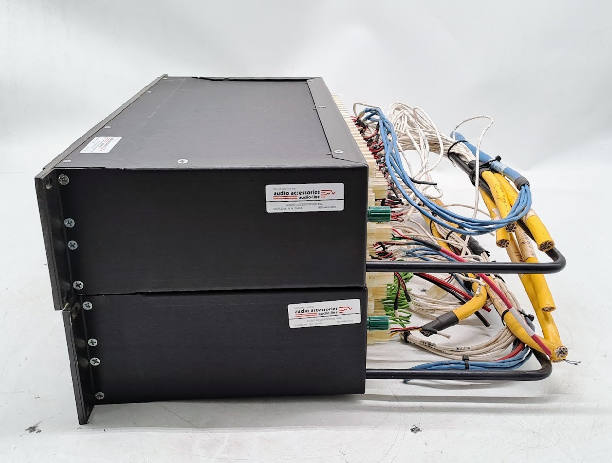 LOT OF 2, Audio Accessories Audio-Line 52 Point Audio Patch Bay PatchBay 2 x 26