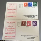 GB STAMPS RARE FIRST DAY COVER 1957 GRAPHITE LINED S MACHINE SOUTHAMPTON