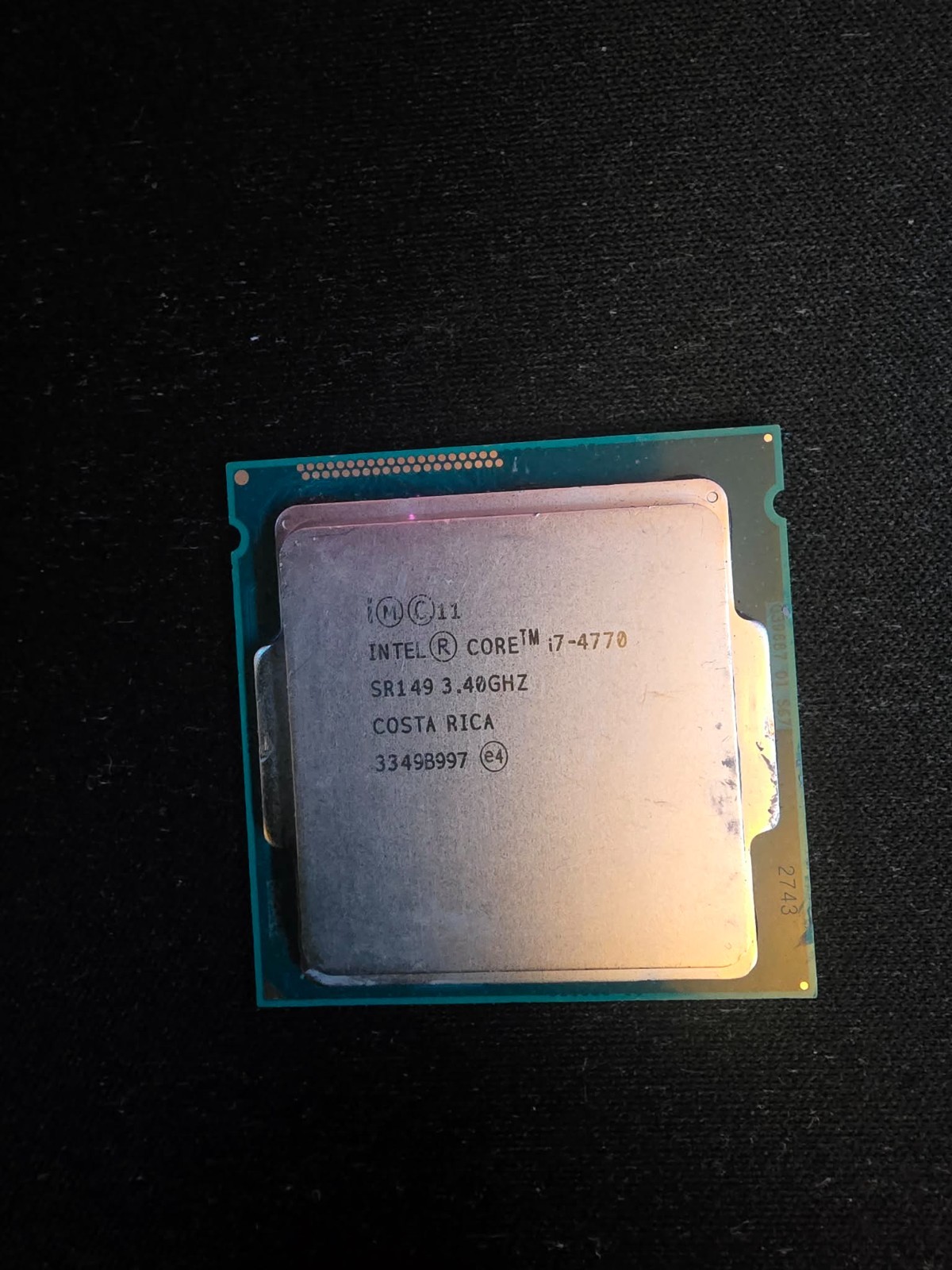 Intel Core I7-4770 CPU Processor 3.40 GHz Quad Core Haswell SR149 LGA 1150...