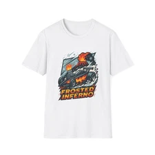 Unisex Softstyle T-Shirt Dragster Volcano Lava Snow Speed Power Extreme