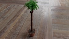 6" Palm Tree in Ceramic Planter Dollhouse Fairy Garden Village Display 141