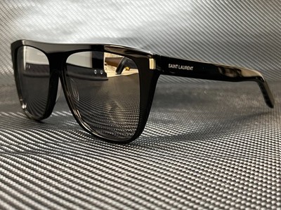 SAINT LAURENT SL 1 001 Black Unisex Authentic Sunglasses 59mm