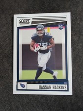 2022 Score Hassan Haskins Rookie Tennessee Titans #327 Football Card. rookie card picture