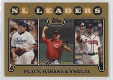 2008 Topps League Leaders Gold Border Aaron Harang Jake Peavy John Smoltz 1c0s