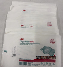 3M Tegaderm CHG Aderezo de Seguridad, 3,5 x 4,5 REF 1657 Lote de 15 NUEVO Sin Caja