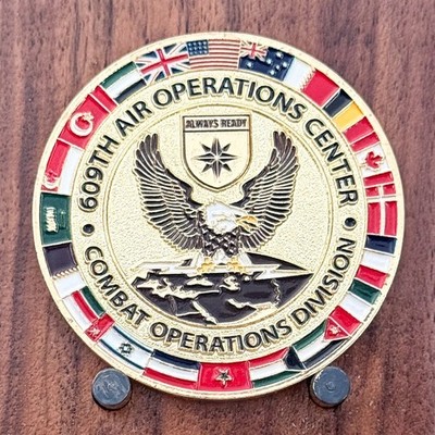 609th Air Operations Center Challenge Coin  1#32