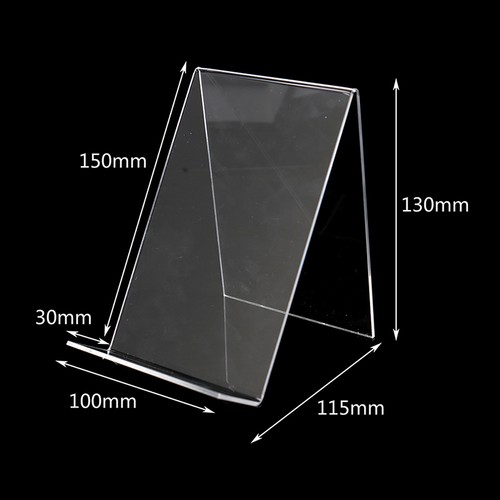 1pc Acrylic Book Display Stand Photo Frame Brochure Artwork Holder Organizer W5 - Picture 3 of 9