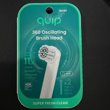 2 boxes Quip 360 Oscillating Electric Toothbrush Replacement Heads 4 Total NIB