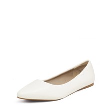Dream Pairs DFA213 Ballet Slip On Flats, Women Assorted Sizes Color -White