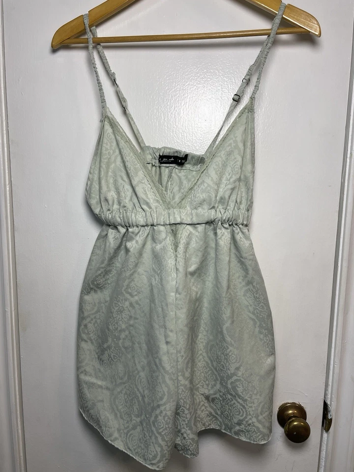 Out From Under Urban Outfitters Jazmín Jacquard Babydoll Mono Mameluco Pequeño Foto 4 de 4