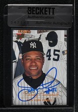 BAS 1994 Studio Danny Tartabull #218 Seal of Authenticity Auto 3c7