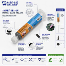 UKMECHANIC XG-Z40 Liquid Solder 183c Soldering Paste SMD BGA SMT Stencil Plunger