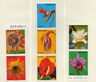 Paraguay 1973 2552/8 Orchids