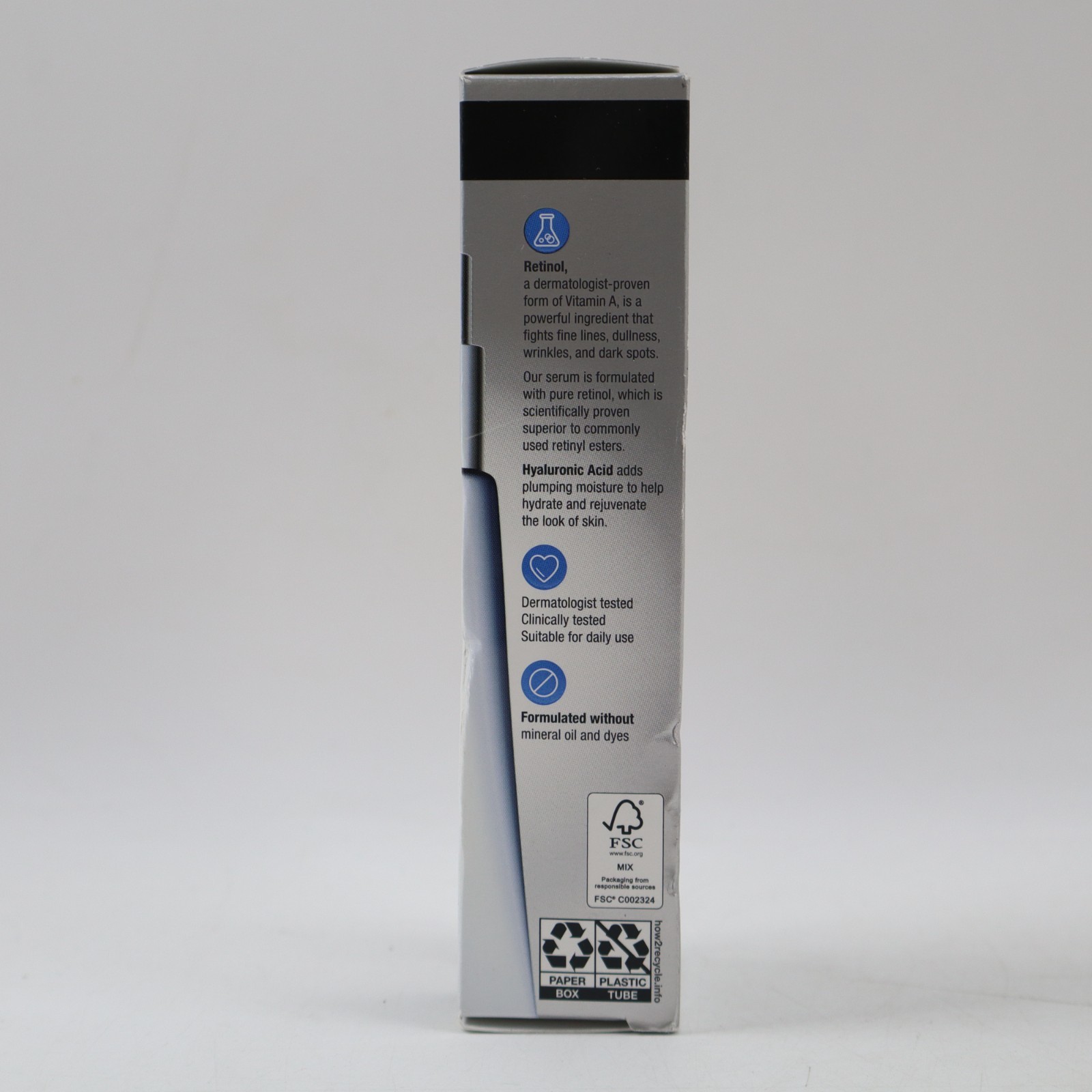 Neutrogena Rapid Wrinkle Repair Anti-Wrinkle Retinol Serum 1 oz NEW DAMAGED BOX