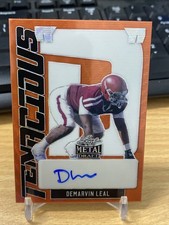 2022 Leaf Metal Draft DeMarvin Leal Tenacious D Orange 2/5