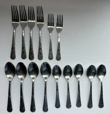 Cambridge Stainless Felicity. Flatware Lot 9 Spoons 6 Forks Used
